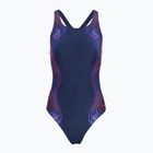 Дамски цял костюм за плуване Speedo Print Medalist peacoat