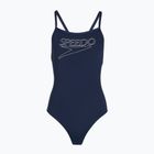 Детски цял бански костюм Speedo Endurance+ Logo Thinstrap peacoat