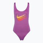 Дамски бански костюм от една част Nike Multi Logo U-Back fuchsia dream