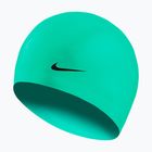 Детска шапка за плуване Nike Solid Silicone green shock