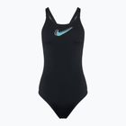 Дамски бански костюм от една част Nike Hydrastrong 3D Swoosh Fastback black