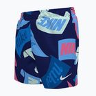 Детски бански шорти Nike Tossed Flags 4" Volley midnight navy