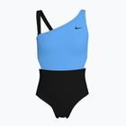 Детски бански костюм Nike Color Block Asymmetrical Monokini Black