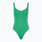 Дамски бански от една част Nike Essential V-Neck stadium green