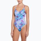 Дамски бански от една част Nike Floral Blur V-Neck hydrangeas