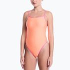 Дамски цял бански костюм Nike Ocean Bound Ripple Texture Square Neck pink glow