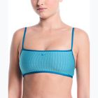 Горнище от бански костюм Nike Ripple Texture Bralette Classic Bikini bleached turquoise