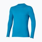 Мъжка блуза за бягане с дълъг ръкав Mizuno Tech Thermal Charge Breath Thermo Long Sleeve Tee blue jewel