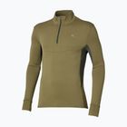 Мъжки суитшърт за бягане Mizuno Active Warmalite Half Zip Long Sleeve Top martini olive