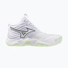 Дамски обувки за волейбол Mizuno Wave Momentum Elite Mid white/balsam green/ambrosia