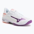 Дамски обувки за тенис Mizuno Wave Exceed Court AC white/dahlia/lava orange