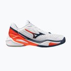 Мъжки обувки за тенис Mizuno Neo Ace AC white/insignia blue/orange