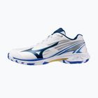 Дамски обувки за бадминтон Mizuno Wave Claw 4 white/dazzling blue/stargazer