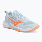 Дамски обувки за хандбал Mizuno Wave Stealth Pro blue finch/lava orange