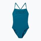Дамски цял бански костюм Speedo Endurance+ с лого и тънки презрамки в цвят тийл абис