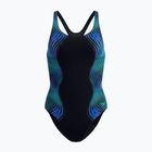 Дамски цял костюм за плуване Speedo Print Medalist anthracite