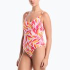 Дамски цял костюм за плуване Nike V-Neck desert pink