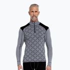 Мъжки термоактивен суитшърт Dovre Half Zip Jacquard grey