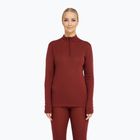 Дамски термоактивен суитшърт Dovre Wool Zip burgundy