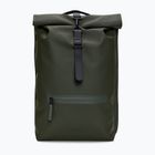 Градска раница Rains Rucksack Rolltop 13 + 4 l green