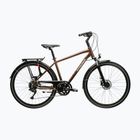 Мъжки трекинг велосипед KROSS Trans 5.0 brown/silver/gloss