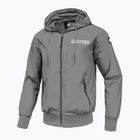 Мъжки яке Pitbull West Coast Athletic Logo Hooded Nylon light grey