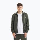 Мъжки спортен екип Pitbull Trackjacket Tape Logo Terry Group old green
