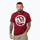 Мъжка тениска Pitbull Logo Palms burgundy