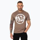 Мъжка тениска Pitbull Logo Palms brown savana