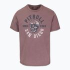 Мъжка тениска Pitbull Shkull Logo dusty burgundy