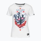 Pitbull Fur Ever Love дамска тениска бяла