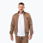 Мъжки суитшърт Pitbull Trackjacket Tape Logo Terry Group coyote brown