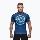 Мъжка тениска Pitbull Rashguard Logo Palms blue