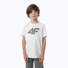 Детска тениска 4F HJZ22-JTSM002 бяла