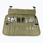 Комплект прибори за хранене OFFLANDER Camping Cutlery Set with Case green