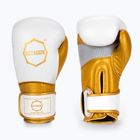 Боксови ръкавици Octagon Prince в бяло/златно