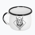 Туристическа чаша Alpinus Enamelled White Lynx