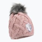 Дамска зимна шапка Fera Swarovski Snowflake pink 5.8.sn.ro
