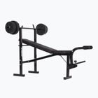 Тренировъчна пейка XTREXO BenchFit Lite със стойка и щанга черна