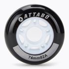Колела за ролери ATTABO 74 mm 4 бр. black