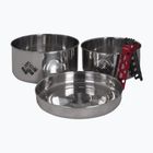 Комплект стоманени съдове за туризъм Alpinus Yucatan от 2 л, 1,5 л и 0,6 л