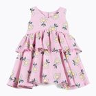 Детска рокля KID STORY Muslin pink daisy