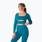 Дамска блуза с дълъг ръкав за  тренировка Carpatree Dopamine Buzz Seamless petrol green
