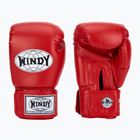 WINDY Classic Синтетична кожа червени боксови ръкавици