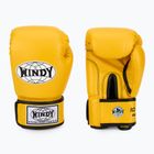 WINDY Classic Синтетична кожа жълти боксови ръкавици