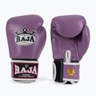 RAJA BOXING Единична стандартна естествена кожа лилави боксови ръкавици
