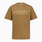 Мъжка тениска PROSTO Big Logo cinnamon beige