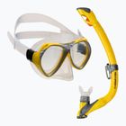AQUA-SPEED детски комплект за гмуркане Aura + Evo маска + шнорхел жълт 605