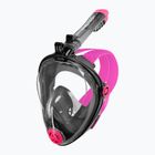 AQUA-SPEED Spectra 2.0 пълнолицева маска за гмуркане с шнорхел черна/розова