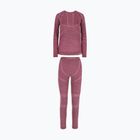 Дамски комплект термоактивно бельо Viking Lan Pro claret/light pink